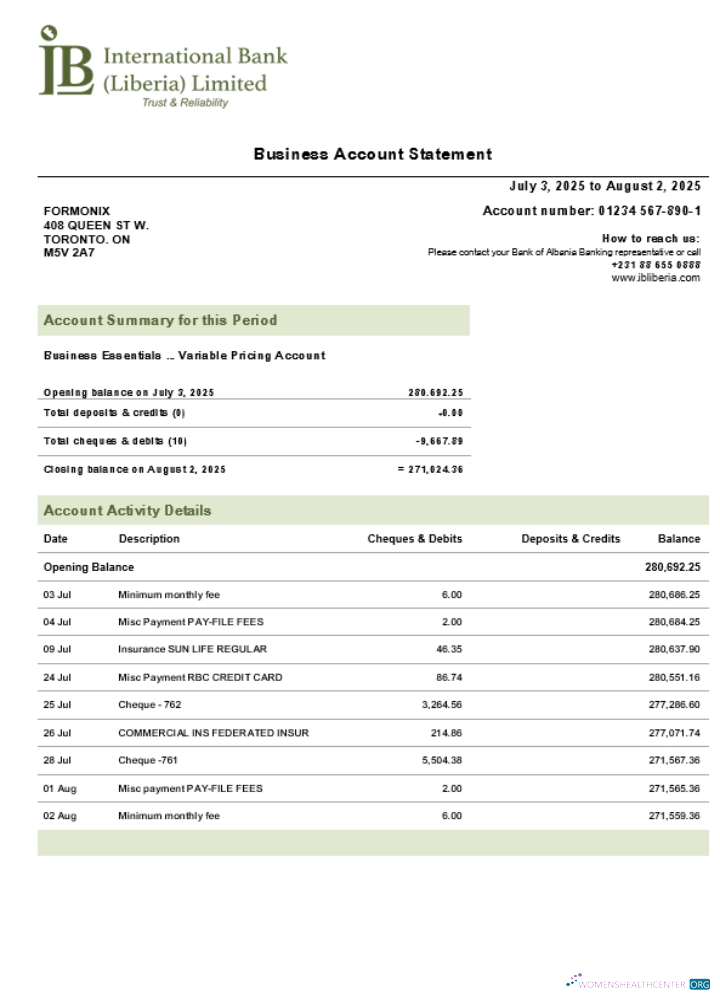 Download IB International business firm statement Word and PDF format (1) Photoshop template